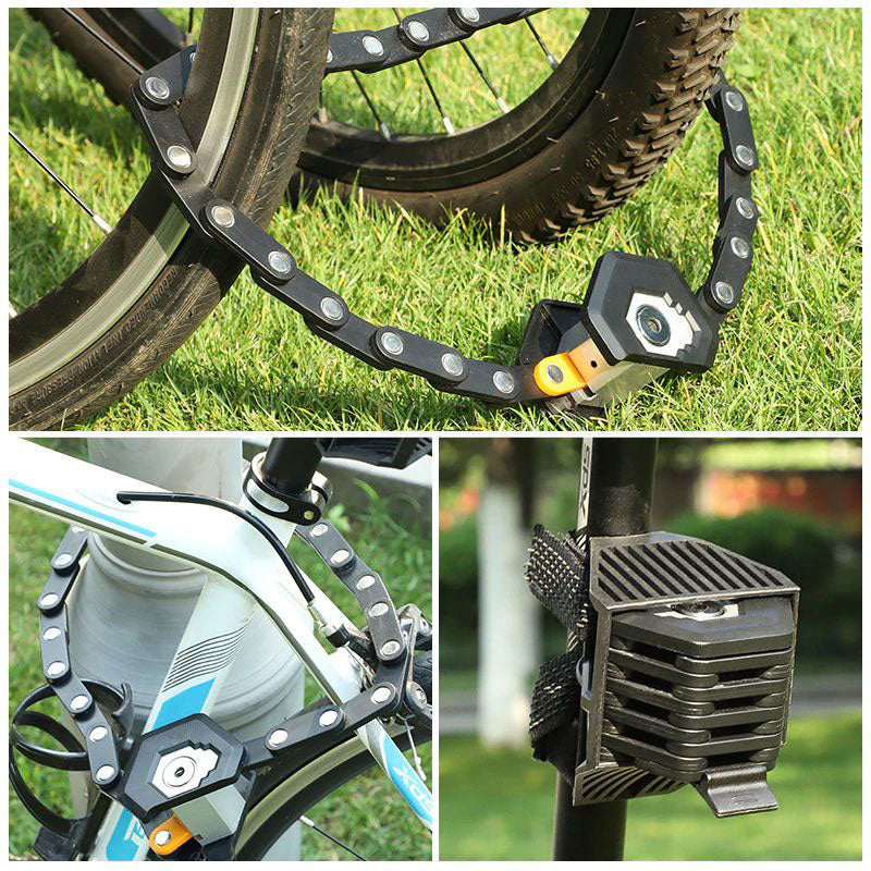 自転車用折りたたみロック — コンパクトで頑丈なセキュリティ