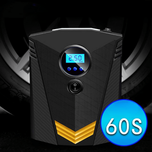 Bærbar Luftkompressor Bil/MC/Sykkel – 12V Tenner + Digital Skjerm