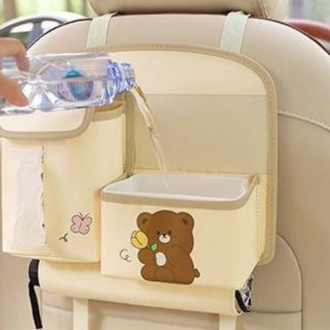 Organizador De Asiento Trasero De Coche — Ideal Para Viajes Y Cotidiano