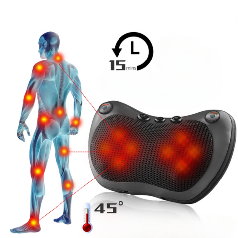 Dispositivo di massaggio cervicale riscaldante per auto — Relax e benessere quotidiano
