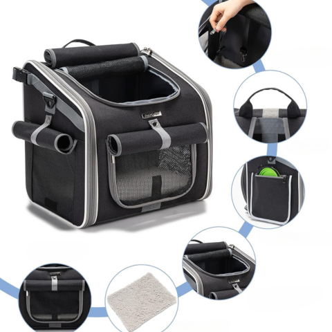 Cesta de Bicicleta para Animales — Ideal para Perros y Gatos Pequeños