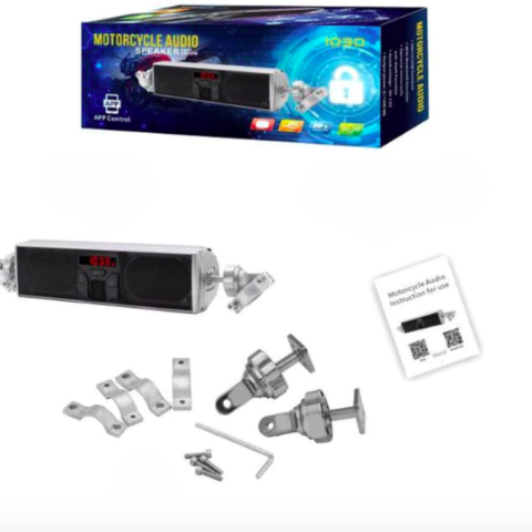 Motoros Hangszóró Kormánytartóval — Ideális Zenei Utazásaihoz