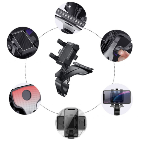 תמיכה טלפון רכב — אנטי סליפ ובטוח