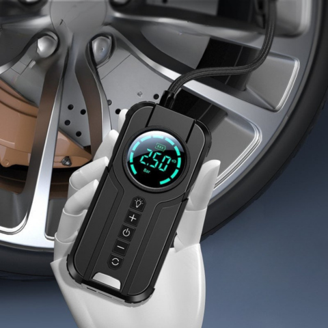 מדחס אוויר נייד – תצוגת LED ברמת דיוק גבוהה