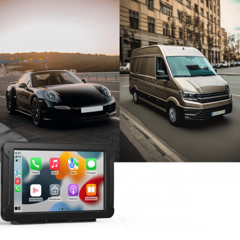 מערכת מולטימדיה רב תכליתית לרכב — GPS, מוזיקה ומצלמת רוורס