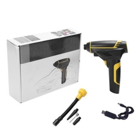 Bærbar Luftkompressor til Bil – Digital Skærm og LED Lys