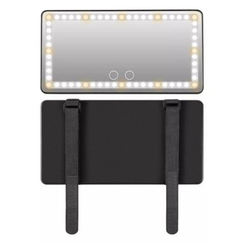 Specchio LED da Sole Per Auto – Illuminazione Regolabile e Ricaricabile
