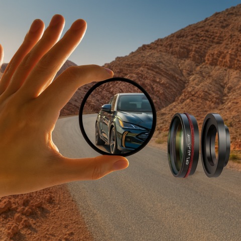 מצלמת רכב Ultra HD — מצלמת אבטחה כפולה ושלישית