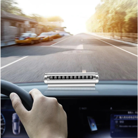 Cartello di Parcheggio Temporaneo — Numero di Telefono Visibile