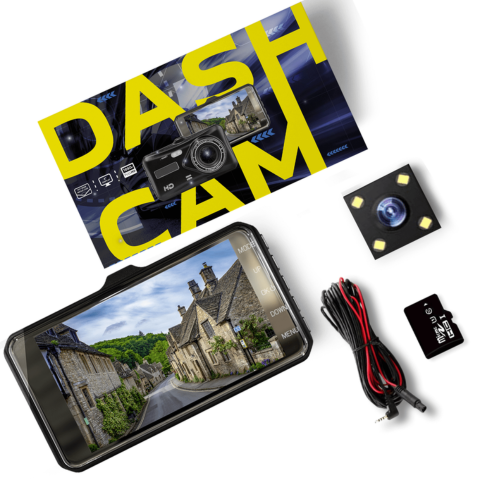 Dashcam Foran Og Bagpå – Løbende Overvågning Af Dit Køretøj