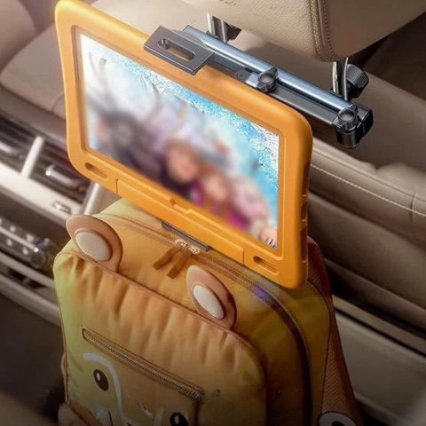 Support per telefono e tablet per auto – Fissaggio regolabile per poggiatesta