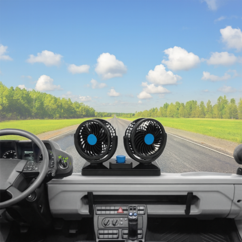Double Fan for Car — Ideal for Summer and Winter