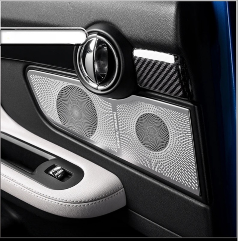 כיסויים לרמקולים בדלתות הקדמיות והאחוריות עבור מיני קופר — הגנה ועיצוב אלגנטי