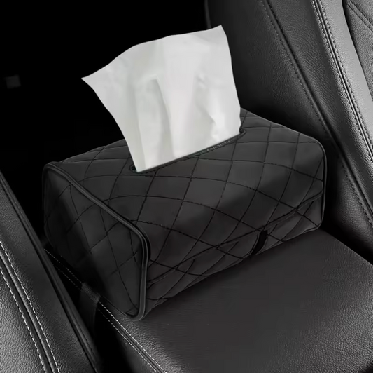 Boîte À Mouchoirs Auto z PU kůže – Upevnění sluneční clony nebo opěrky hlavy