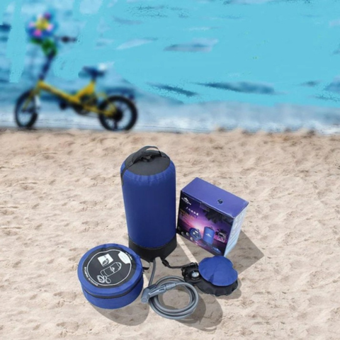 Duș portabil de camping - igienă în aer liber și dimensiuni compacte