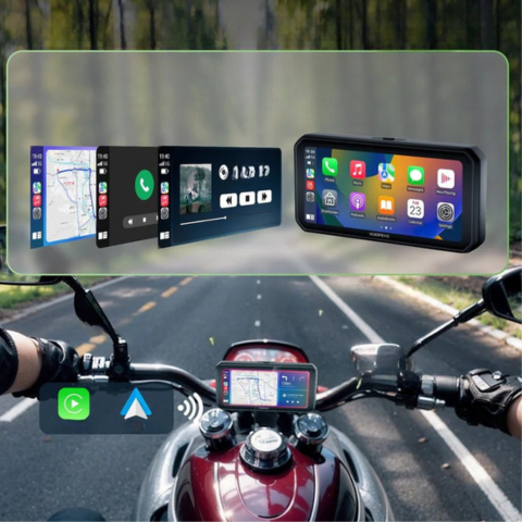 6,3" Moto CarPlay-display - moderne interface en veilig rijden