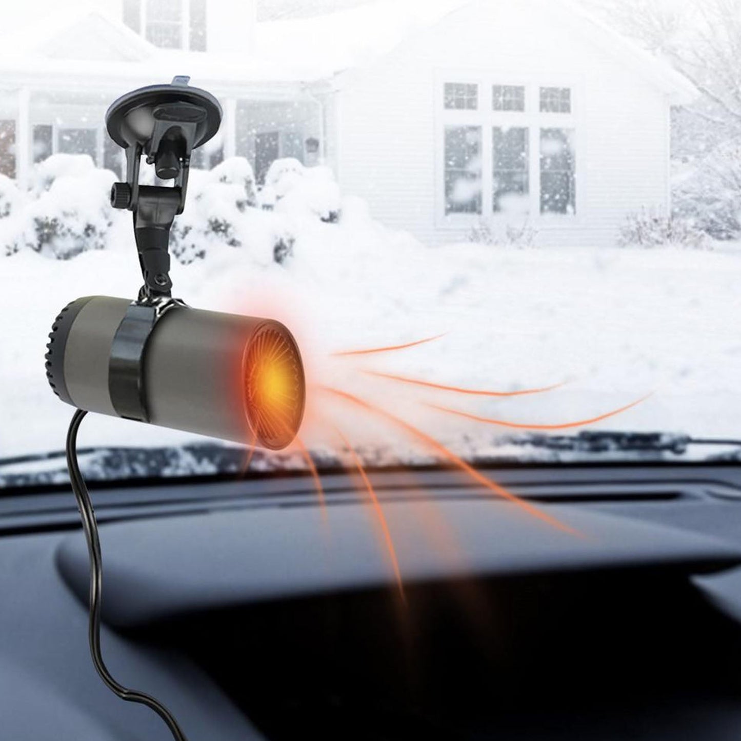 Dispositivo Calentador Eléctrico Para Coche — Anti-Vaho Y Anti-Humedad