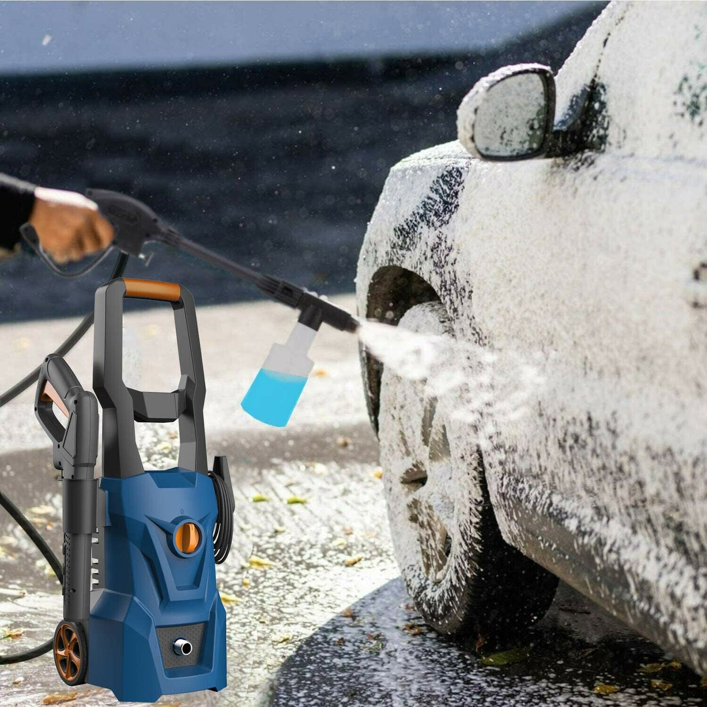 جهاز تنظيف عالي الضغط كهربائي — قوة 3000 PSI لتنظيف مكثف