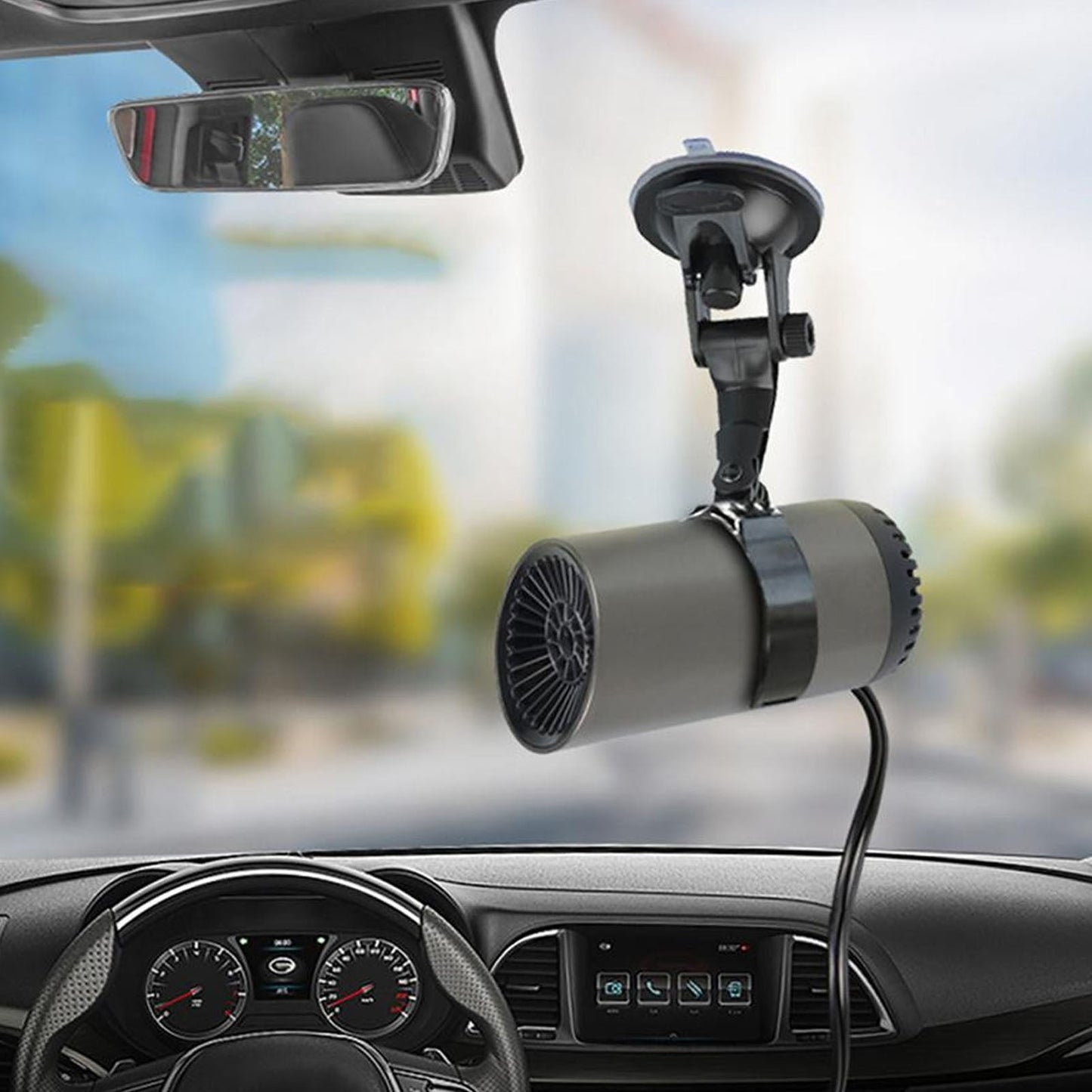 Dispositivo Calentador Eléctrico Para Coche — Anti-Vaho Y Anti-Humedad 