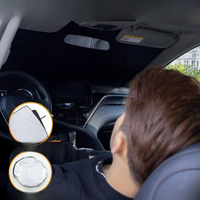 Fleksibelt solskjerm for frontrute — Kompatibel med 2 og 4 dører 