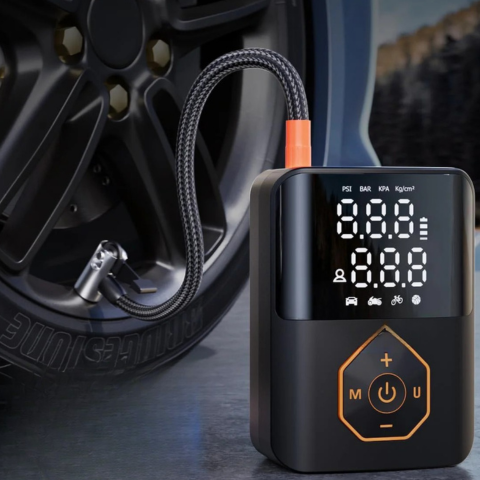 Mini Autós Töltőkompresszor – 18000mAh teljesítmény 