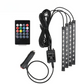 Binnen LED-strips met geluidsynchronisatie 