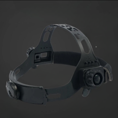 Maschera di saldatura auto-oscurante con lampada frontale 
