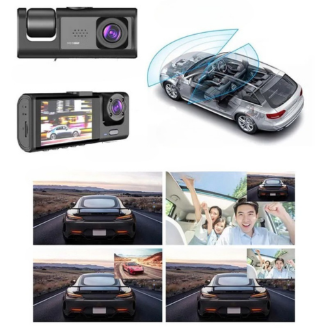 Dashcam Auto Edessä Ja Sisällä – Korkean Määritelmän Tallennus 