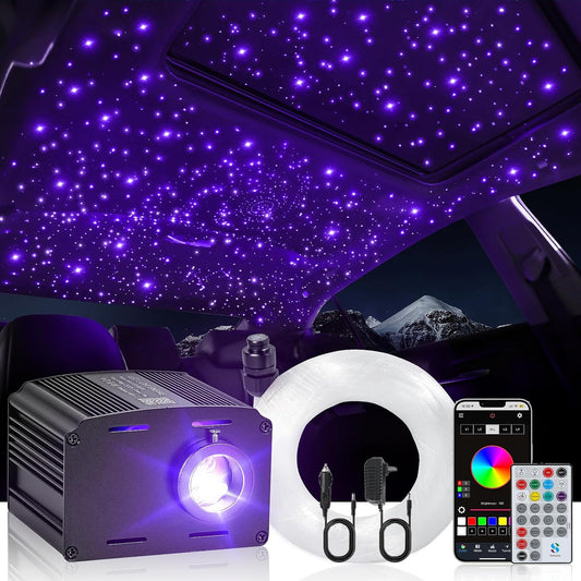 Kit di illuminazione a cielo stellato in fibra ottica - Effetto luminoso unico e atmosfera notturna