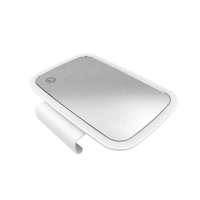 מראה איפור LED – התקנה על שמשת רכב 