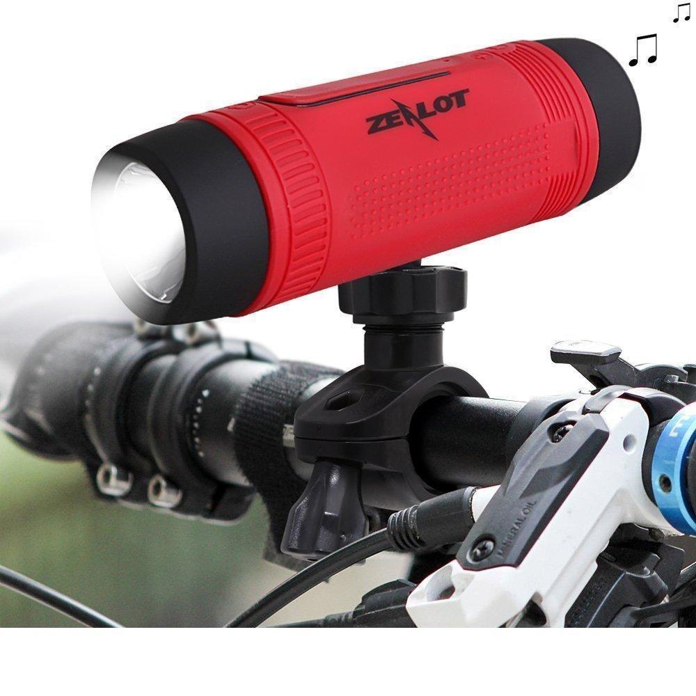 Bluetoothスピーカー付き自転車ライト — 1台で照明と音楽 