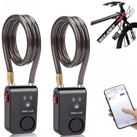 Antirrobo Inteligente Para Bicicleta Con Alarma 110dB Y Control A Través De Aplicación — Protección Fiable Y Moderna 