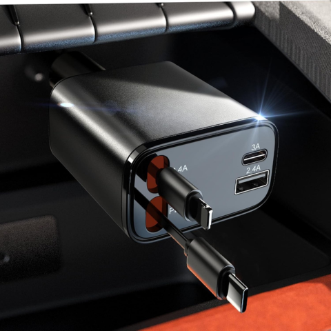 Retractable Car Charger – Ultra Practical Compact Format 