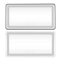 Zrkadlo LED do slnečnej clony pre auto – Nastaviteľné a nabíjateľné osvetlenie 