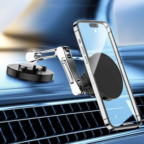 Soporte de Teléfono para Coche – Fijación Potente y Ajustable 