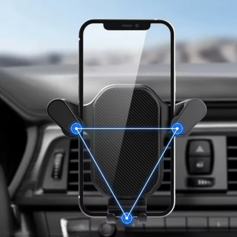 Suport Telefon Mașină – Fixare Grilă de Ventilație Ultra Stabilă 