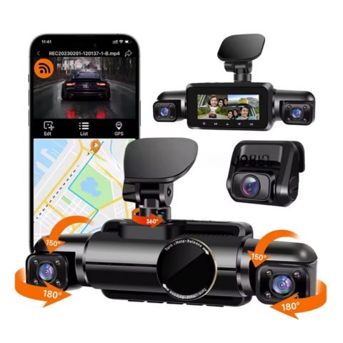 Onboard Camera Car — Complete Safety On The Road And At A Stop 