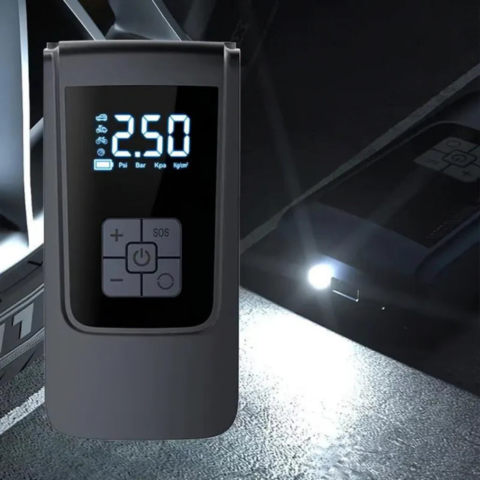 Mini Compresor de Aire Portátil — Inflador Inalámbrico Inteligente 