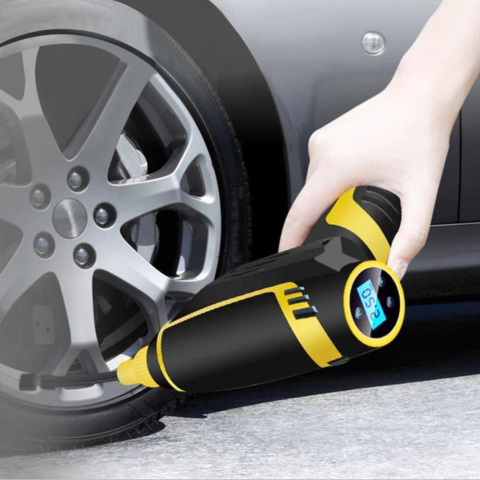 Compresor de Aire Portátil para Coche – Pantalla Digital y Luz LED 