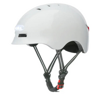 Stadtfahrradhelm – Mit vorderer und hinterer LED-Beleuchtung 