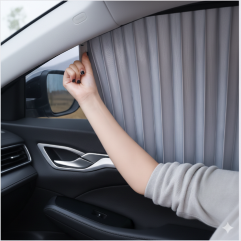 Parasoles laterales de coche — Viaje agradable y protegido 