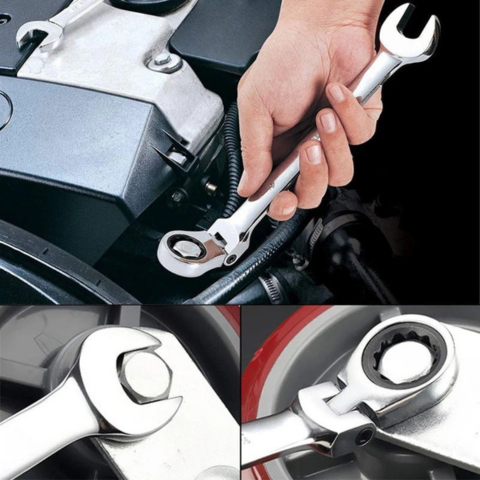 Adjustable Ratchet Wrench Set – Versatile and Ergonomic 