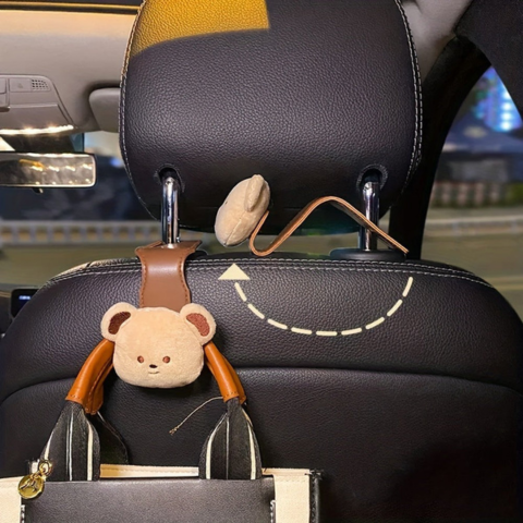 Crochet medvídek na auto – Praktické úložiště 