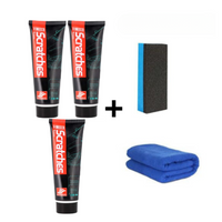 Kit Rimuovi Graffi Auto – Crema Rinnovatrice Vernice + Tampon Applicatore 