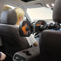 Ventilator Auto cu Două Capete — Reîncărcabil și Orientabil 