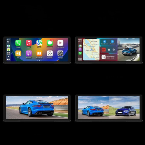 Schermo touchscreen da 11,3 pollici con telecamera da cruscotto 4K e telecamera posteriore da 1080p - Immagini ultra chiare e guida fluida