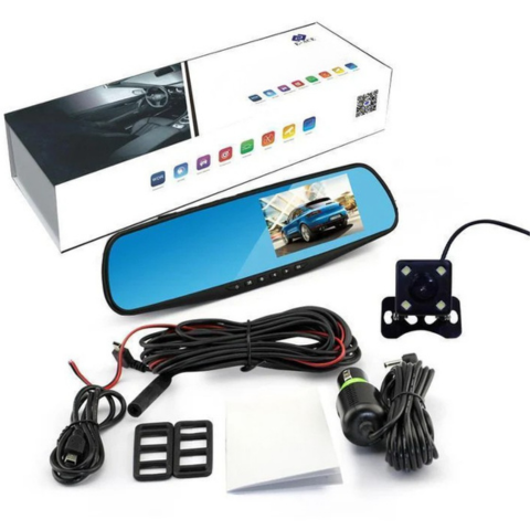 Telecamera da cruscotto a doppia lente - Monitoraggio continuo e grandangolo