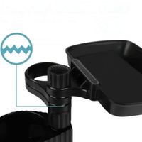 Multifunction Car Tray - Integrated Double Cup Holder