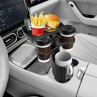 Multifunction Car Tray - Integrated Double Cup Holder