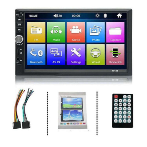 Système Multimédia Voiture — Écran Double Din & Lecture Vidéo HD